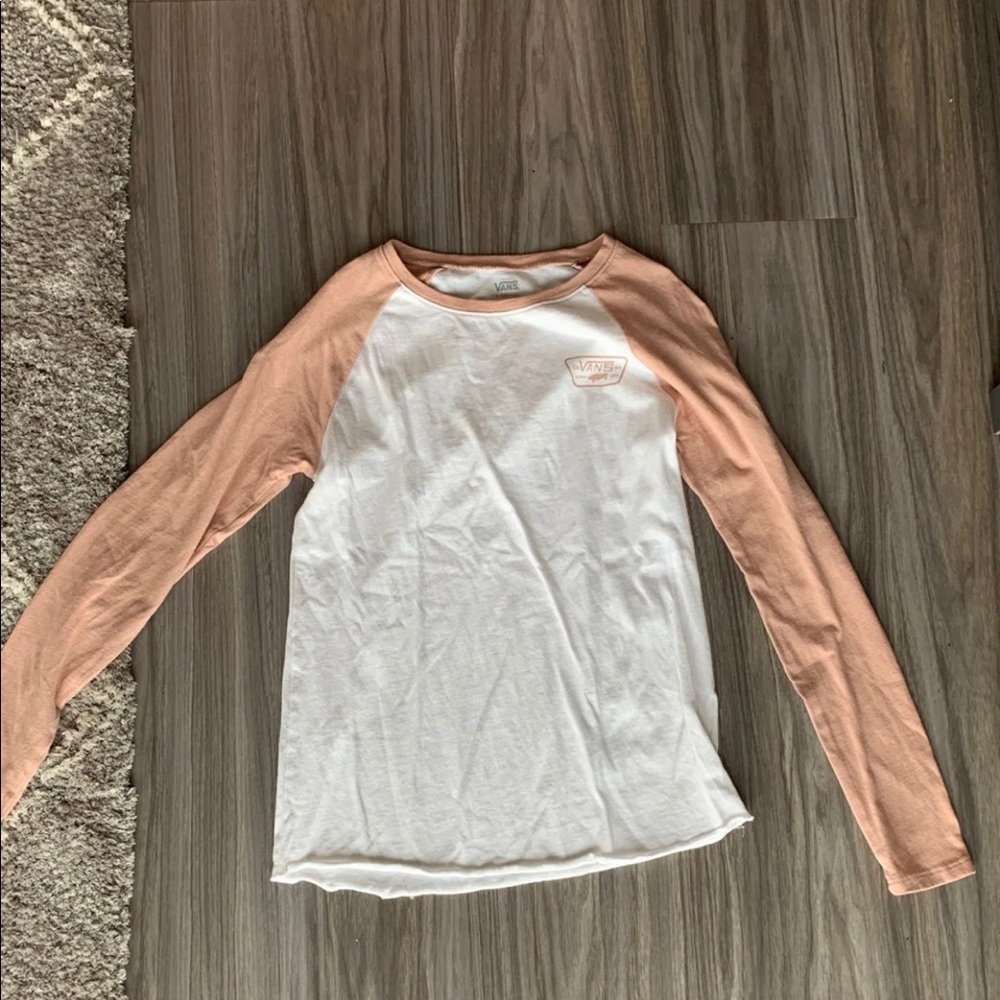 Vans long sleeve baseball t